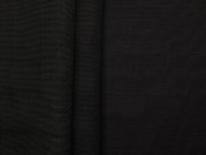 Viscose Wool Plain Weave - Black