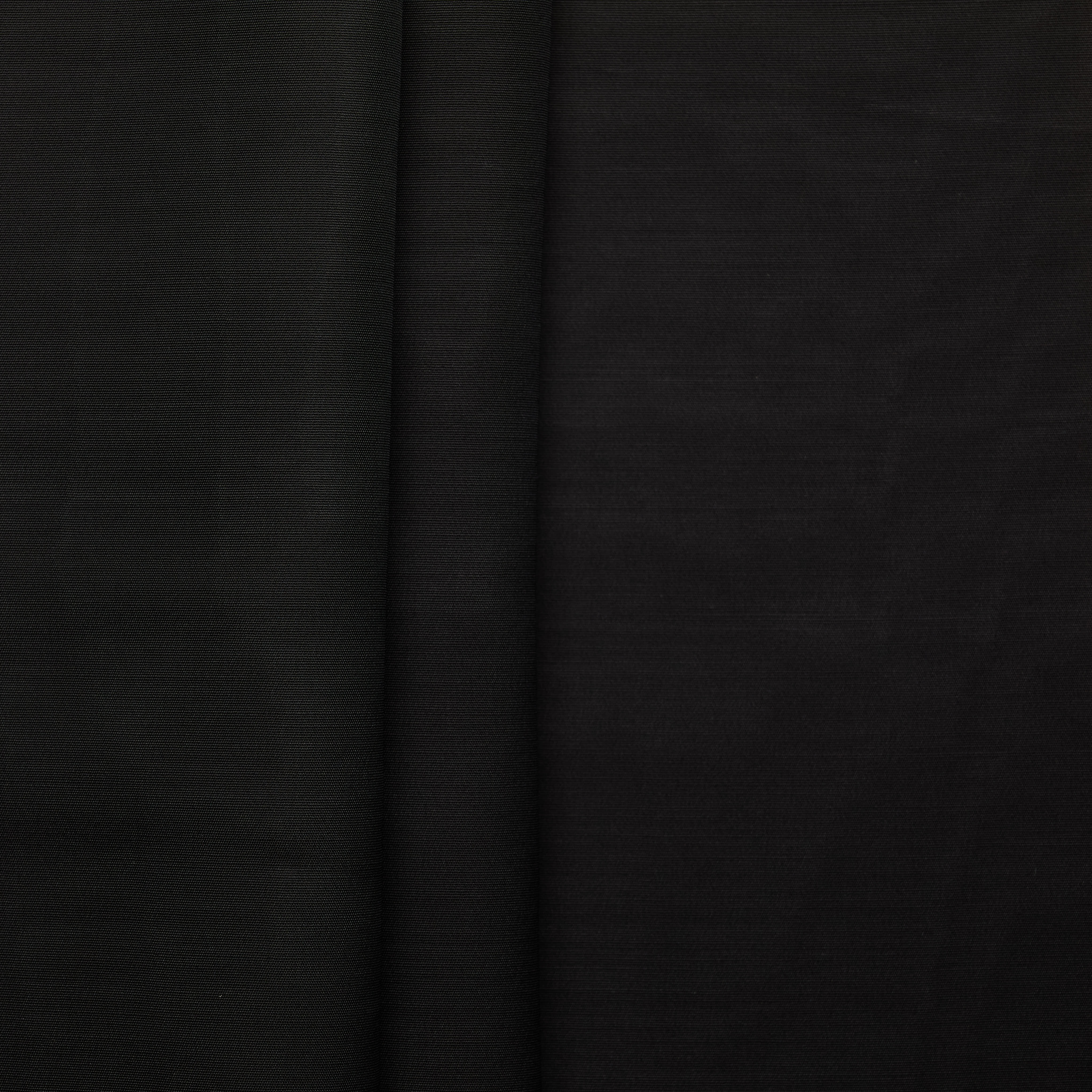 Viscose Wool Plain Weave - Black