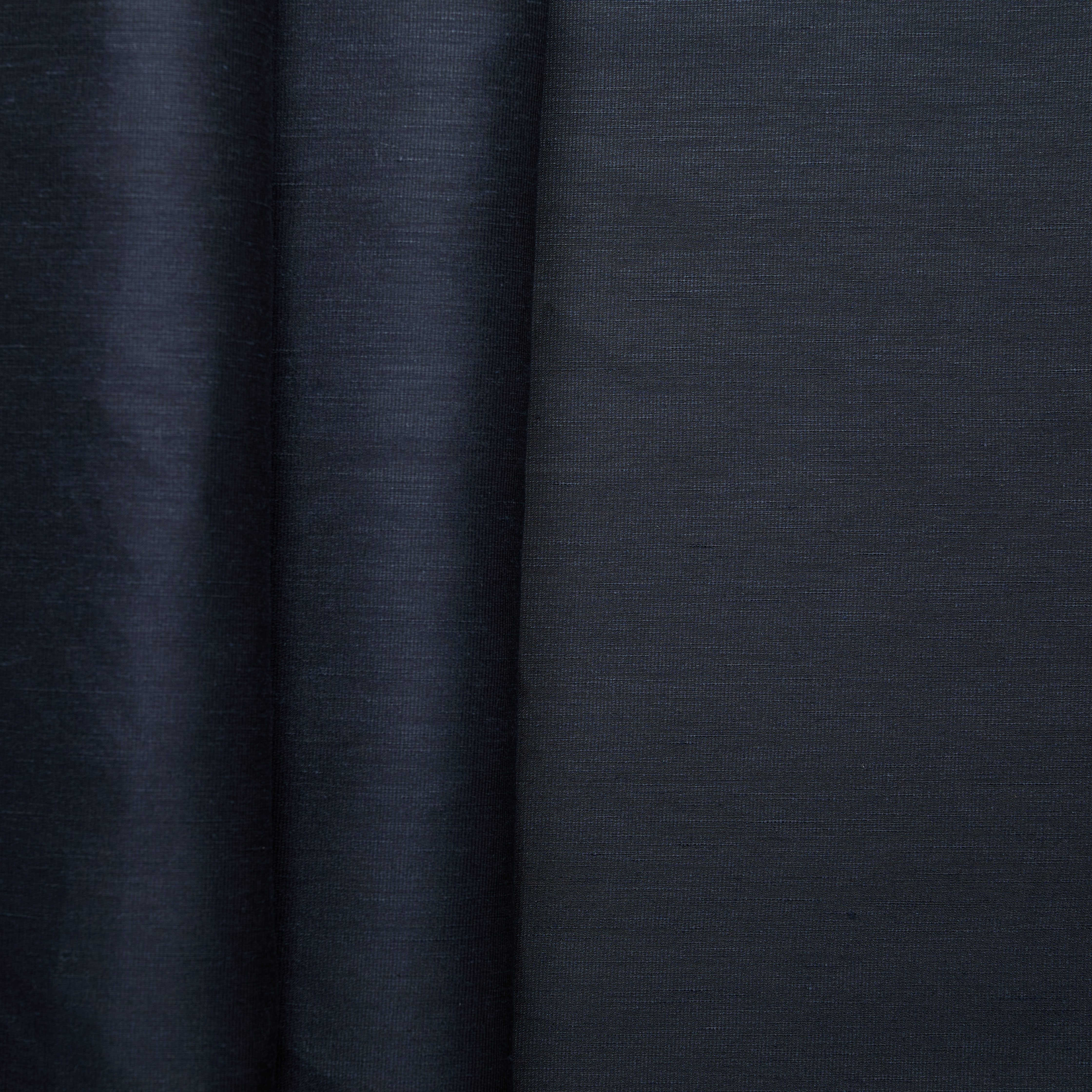 Silk Linen Plain Weave - Navy