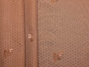 Silk Cotton Embroidery Jacquard - Taupe