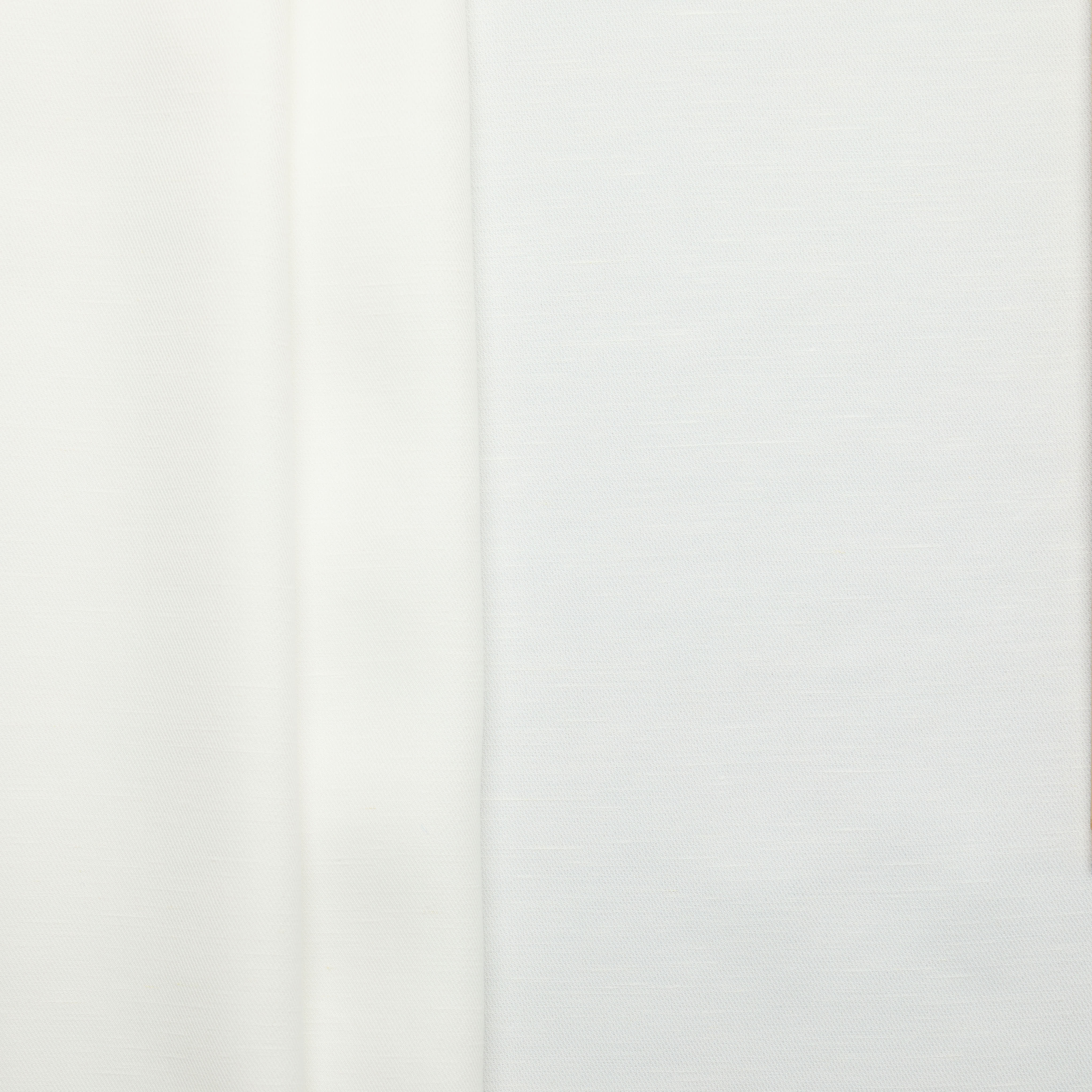 Viscose Lyocell Linen Twill - White