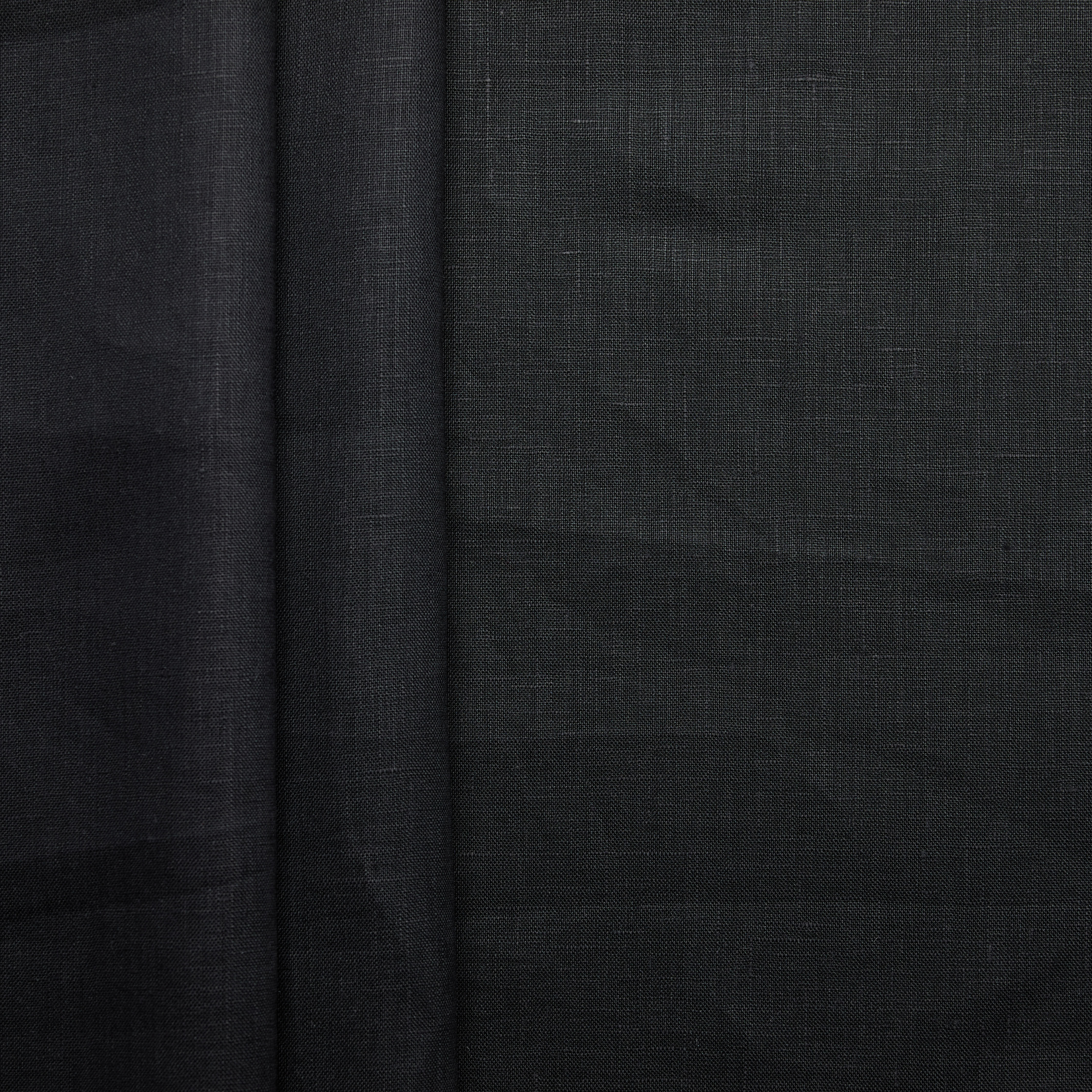 100% European Flax Midweight Linen - Black 30 (Running Stock)