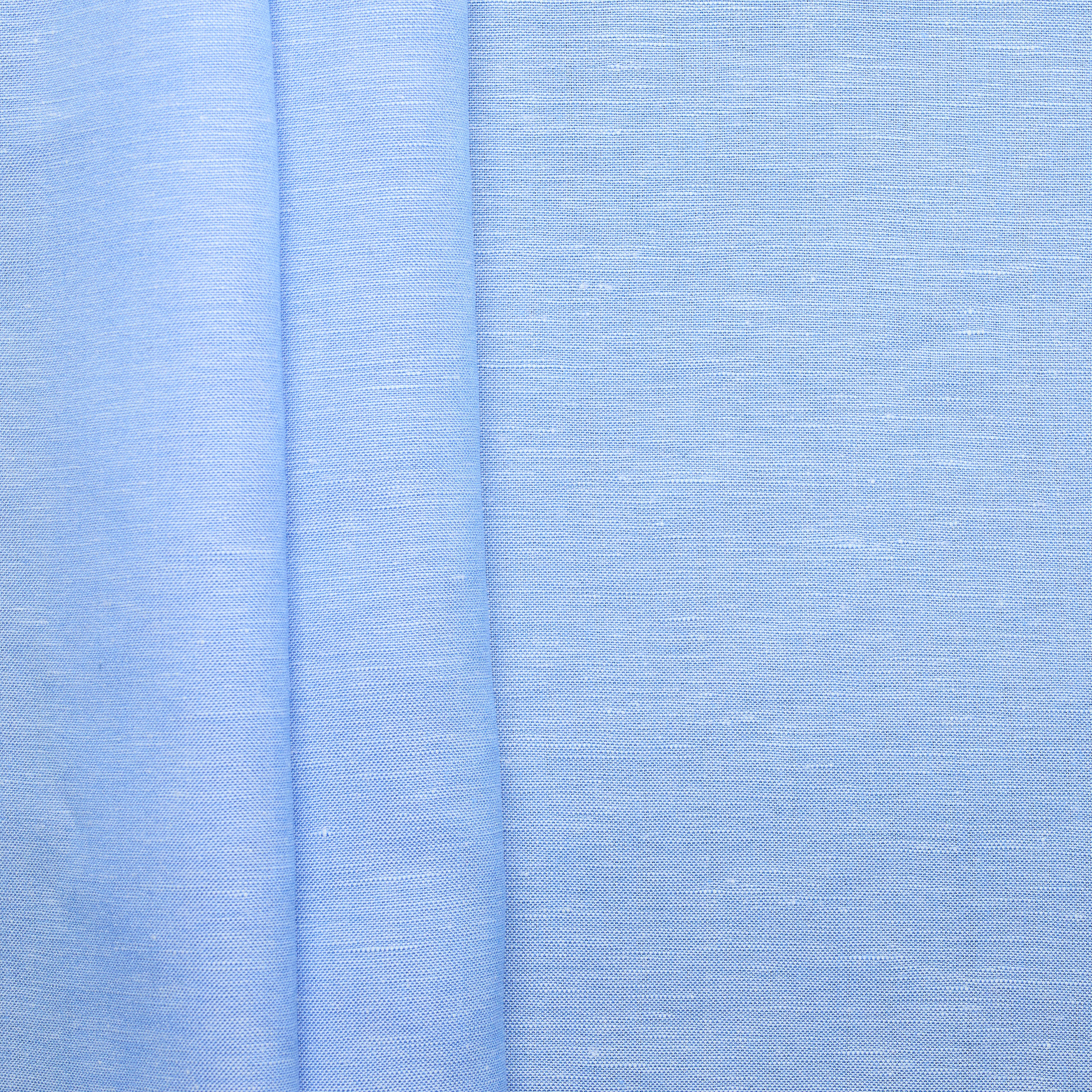 Linen Viscose Blend Chambray - Blue