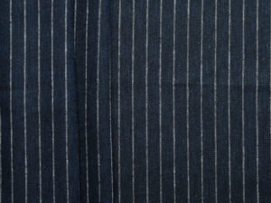 Linen Viscose Stripe - Navy