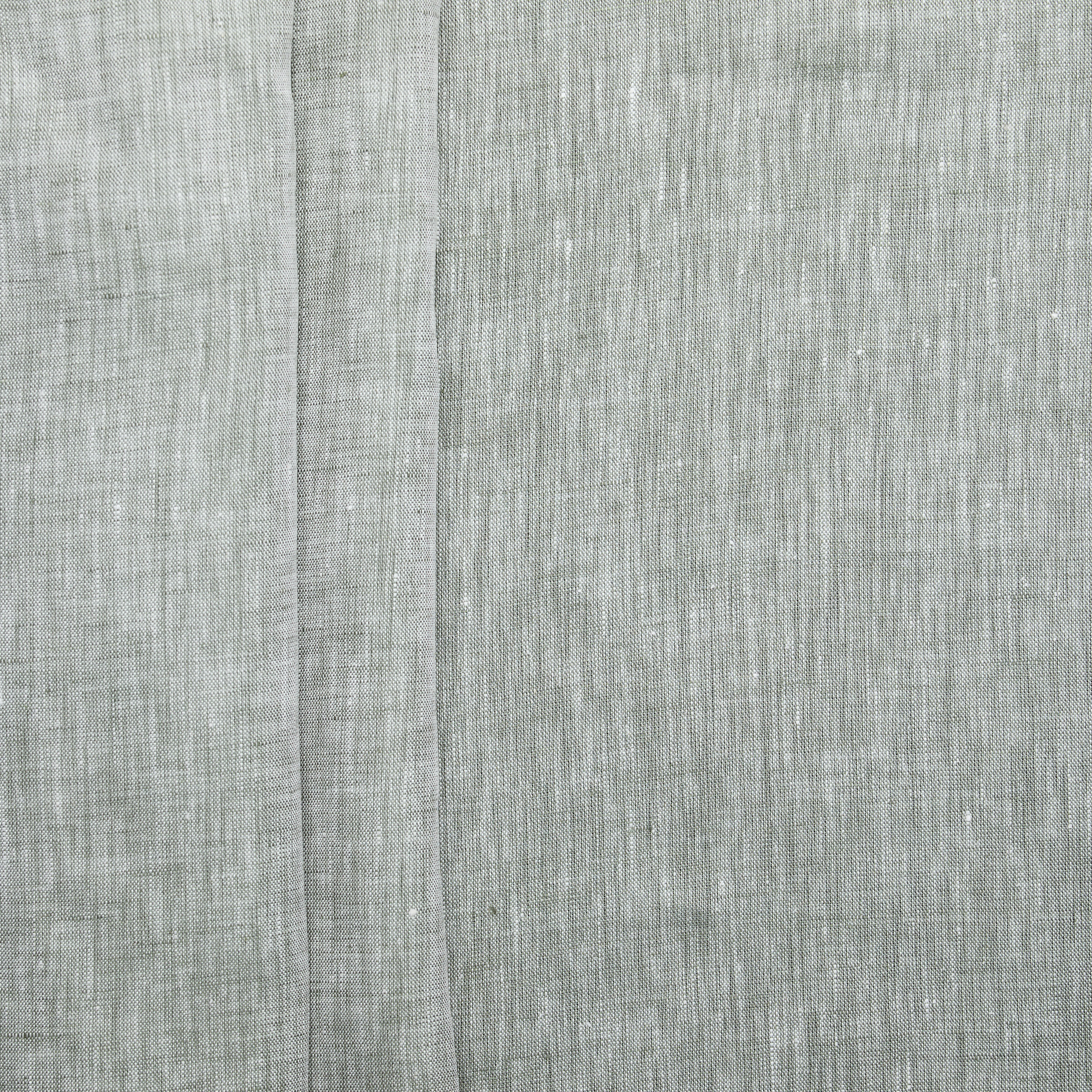 100% European Flax Chambray - Grey (Running Stock)
