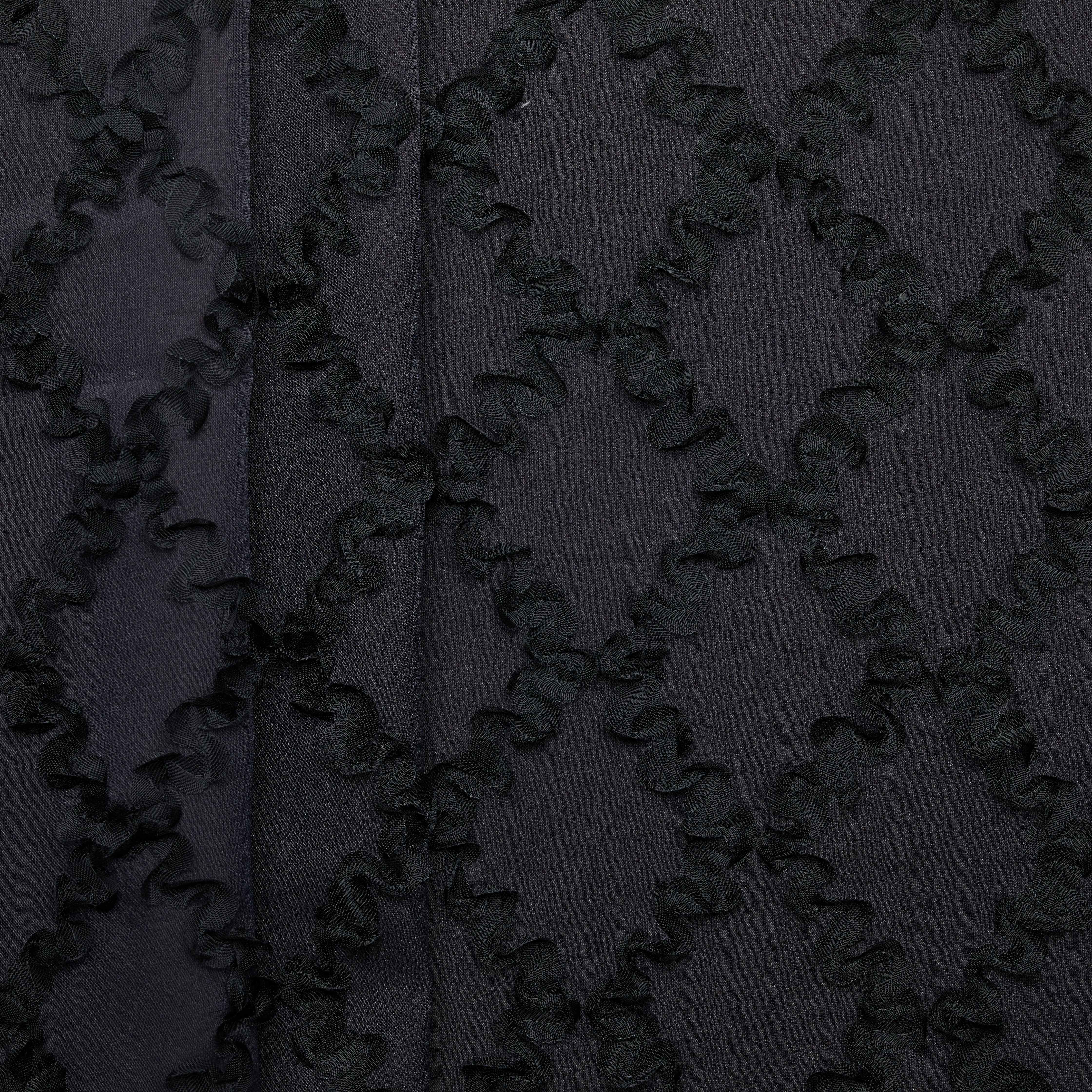 Poly Acetate Diamond Embroidery - Black