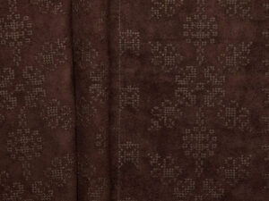Poly Suede Embroidery - Brown