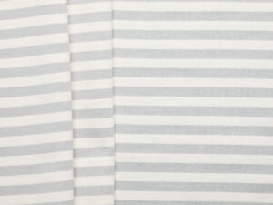 100% Cotton Heavy Stripe Jersey - String/ Natural