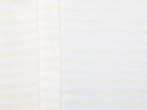 100% Cotton Heavy Stripe Jersey - White/ Natural