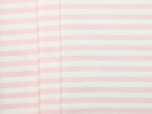 100% Cotton Heavy Stripe Jersey - Baby Pink