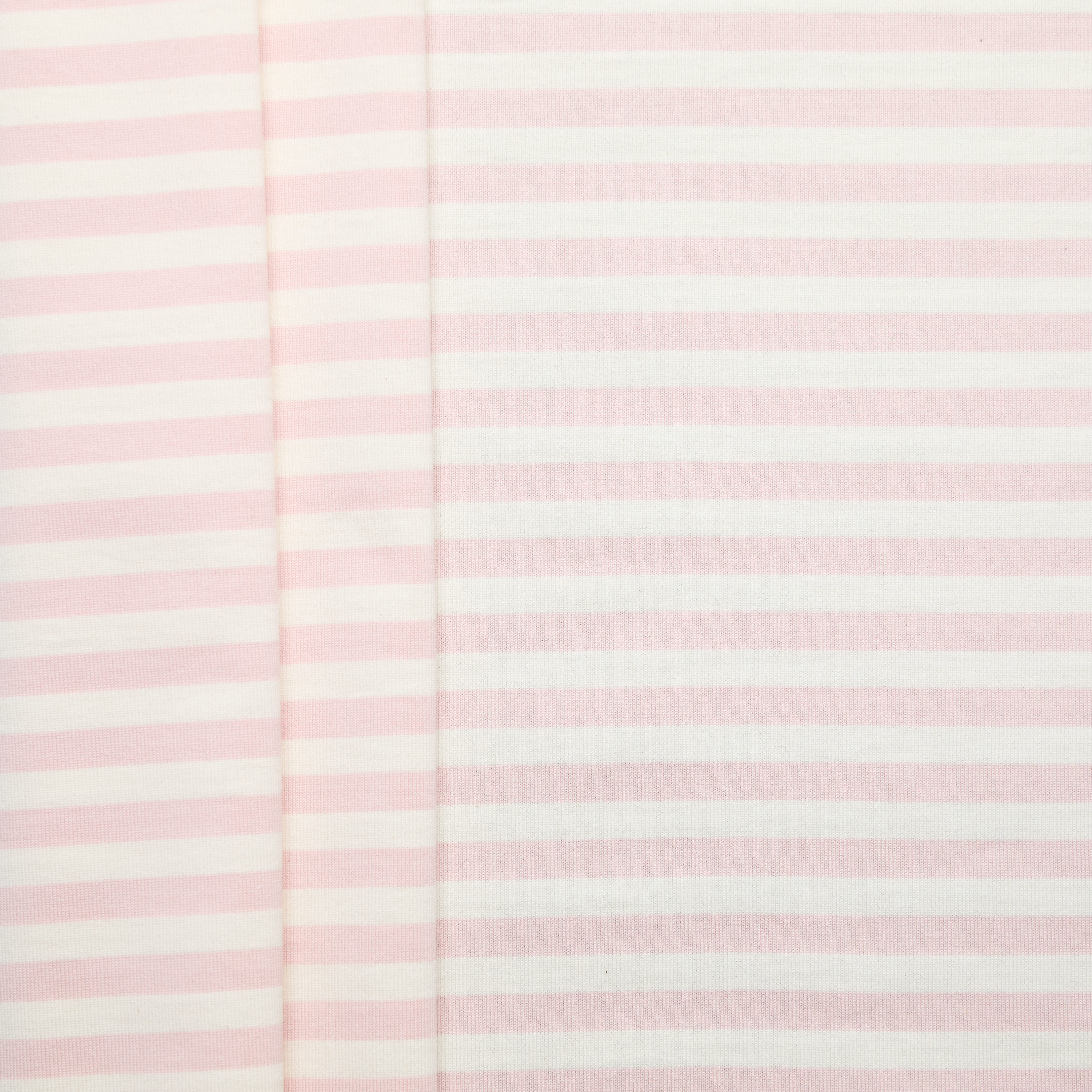 100% Cotton Heavy Stripe Jersey - Baby Pink