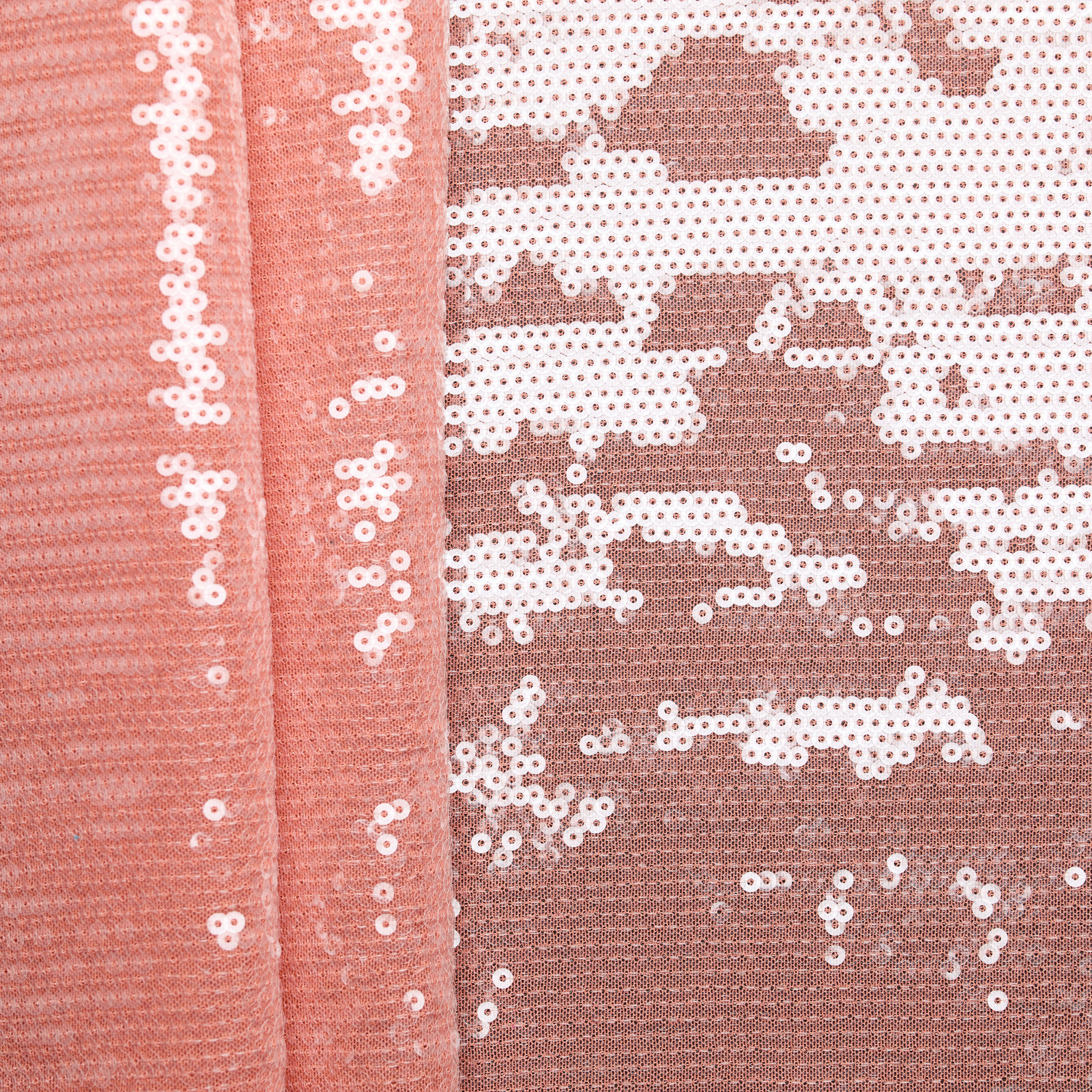 Stretch Sequin - Peach