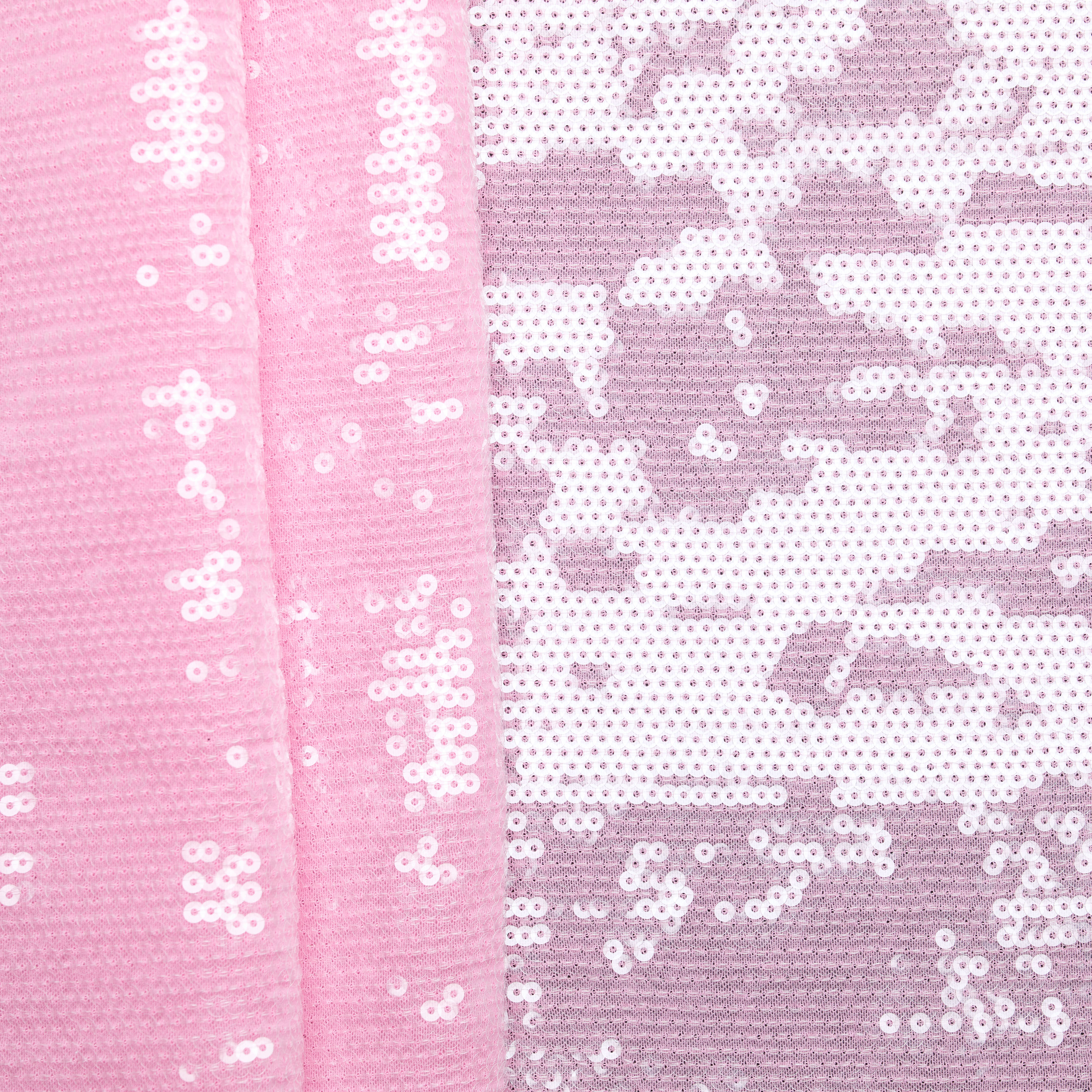 Stretch Sequin - Pink