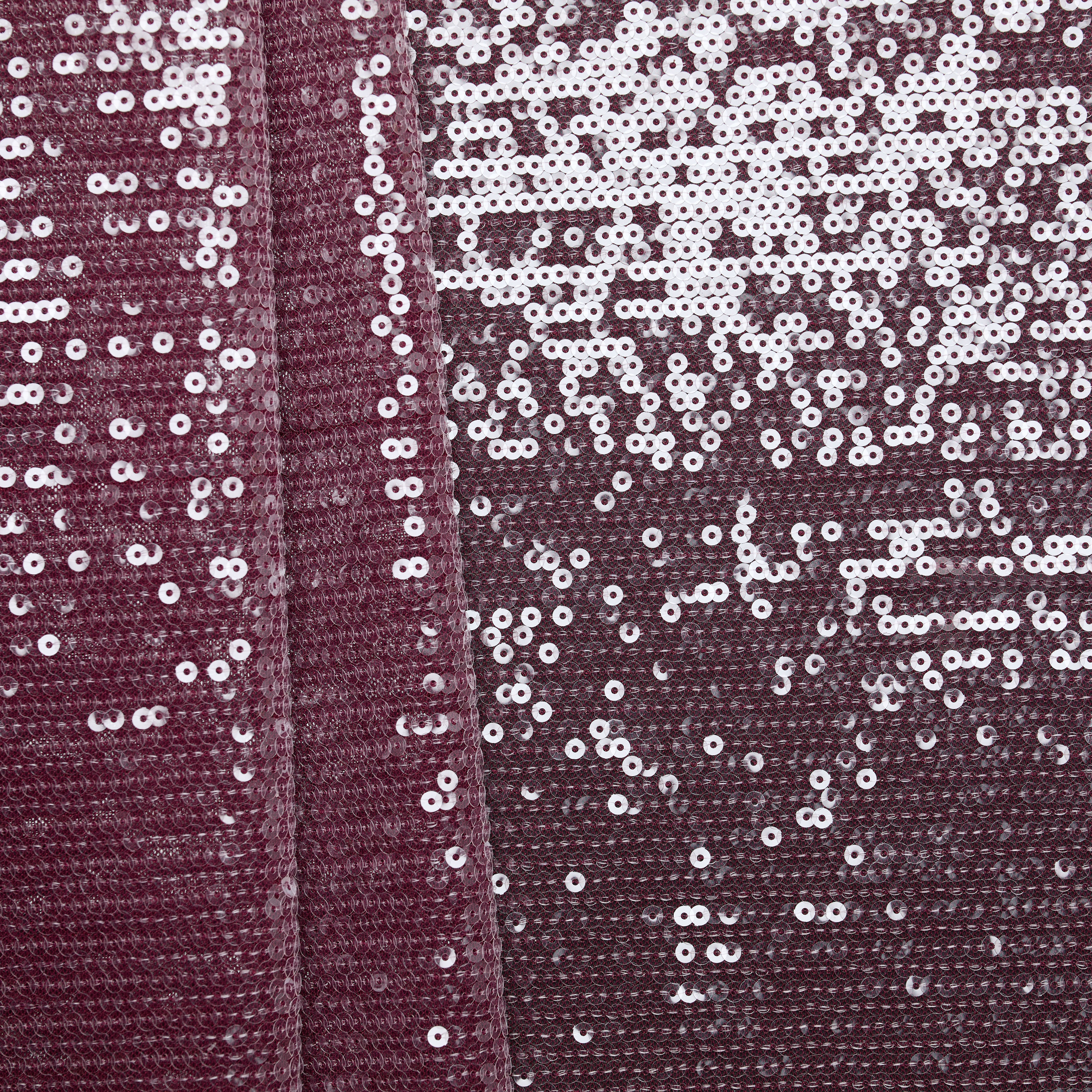 Stretch Sequin - Wine