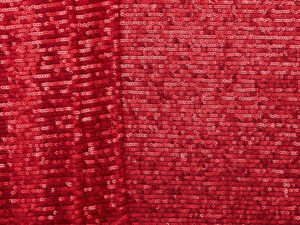 Stretch Mesh Sequin - Red